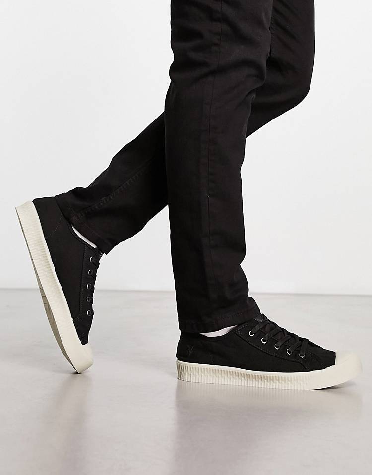 AllSaints Mem low top sneakers in black